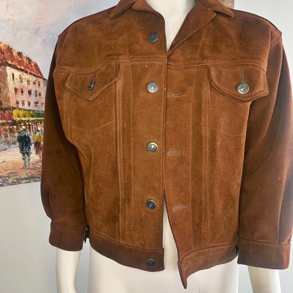 VINTAGE LEATHER GAP JACKET - Picture 1 of 4
